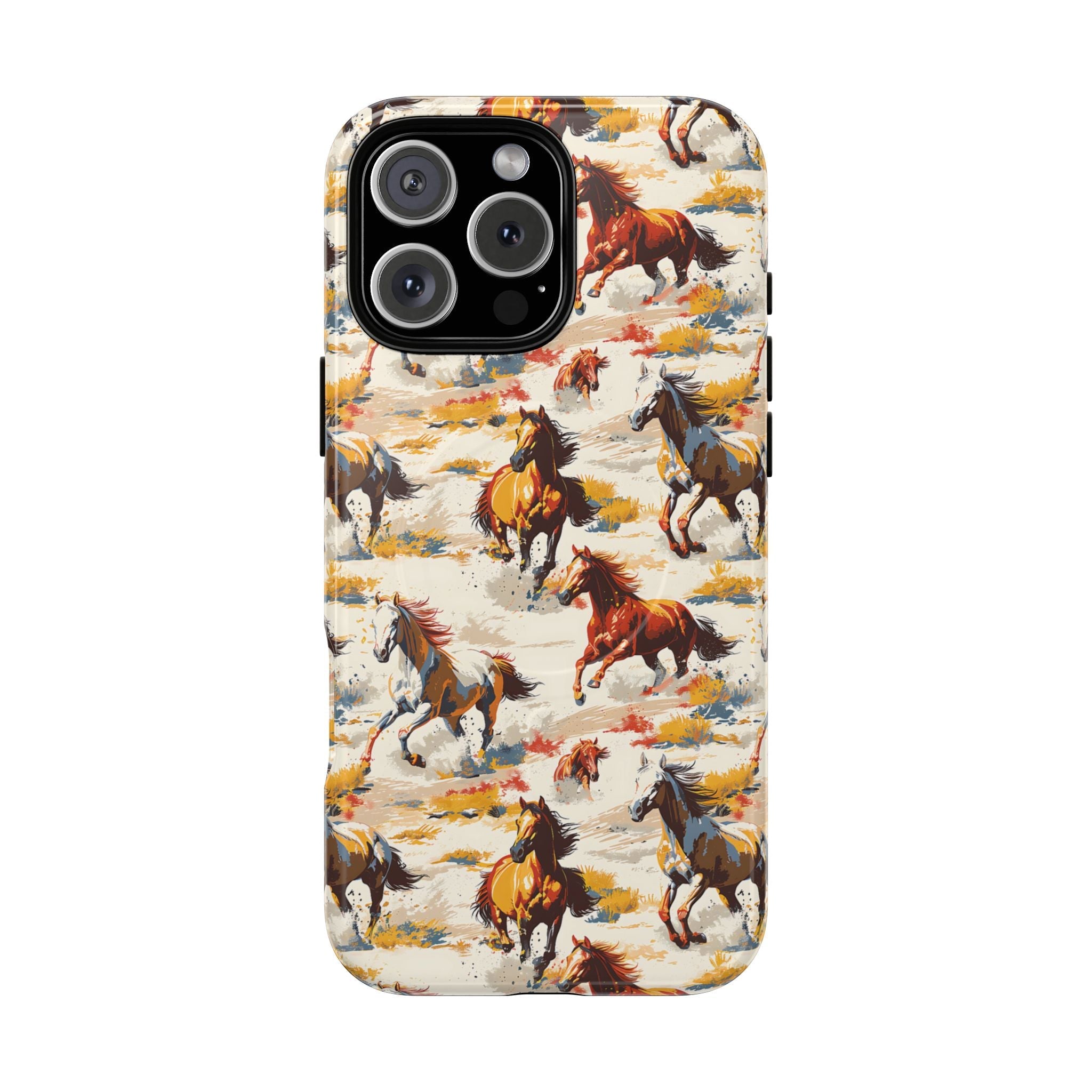 Painted Horses White MagSafe Case