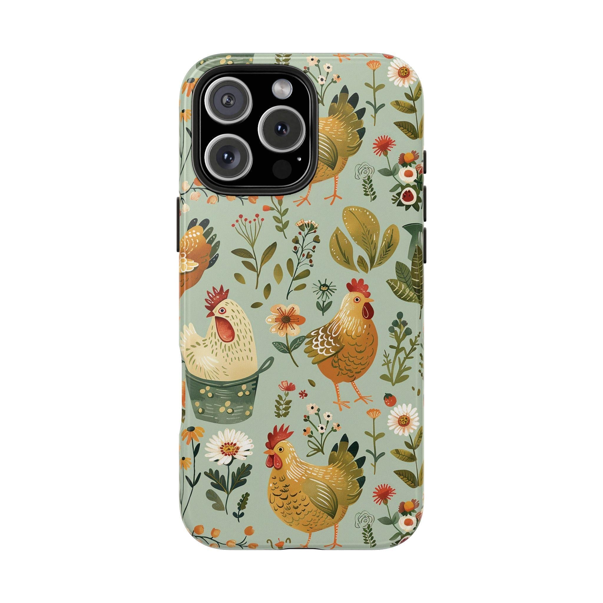 Garden Chickens Phone Case