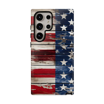 Wood Stars Stripes Patriotic Phone Case