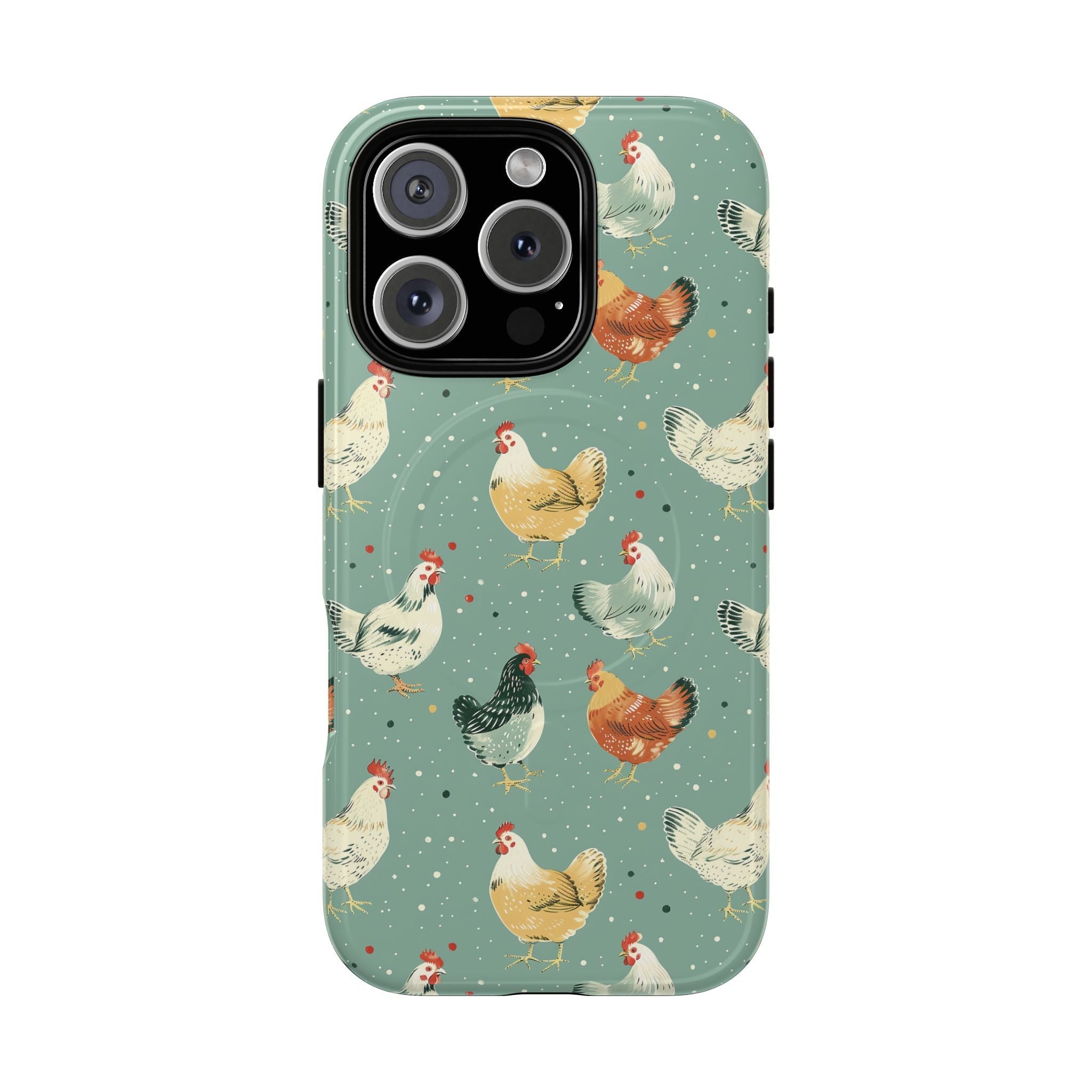 Polka Dot Chickens MagSafe Case