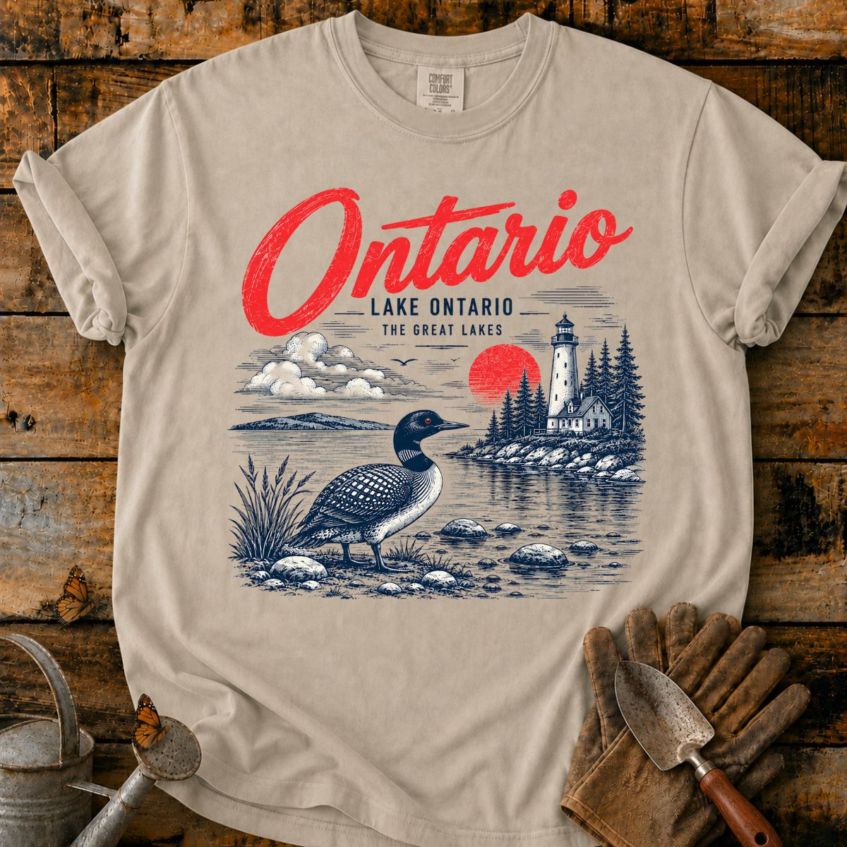 Vintage Ontario Lakeside Loon T-Shirt