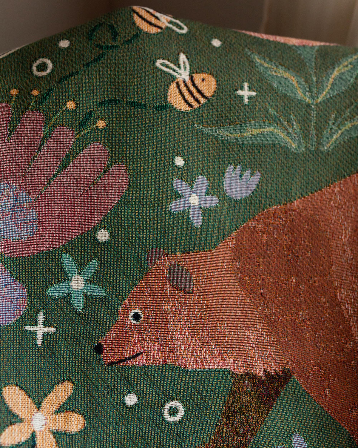 Woodland Animal Woven Blanket