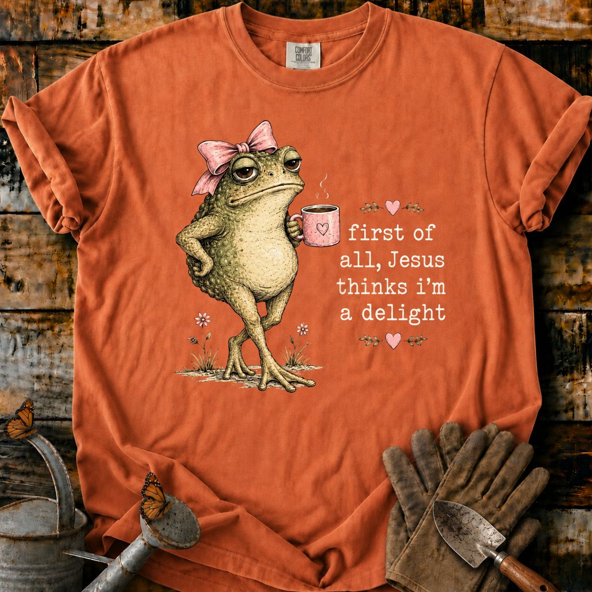 Sassy Toad with Coffee and Joy T-Shirt
