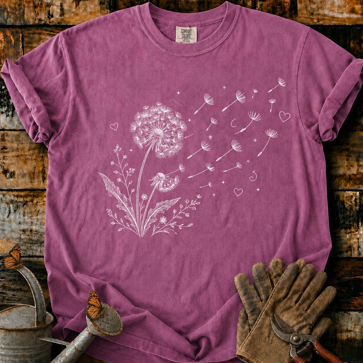 Whimsical Dandelion Seeds T-Shirt