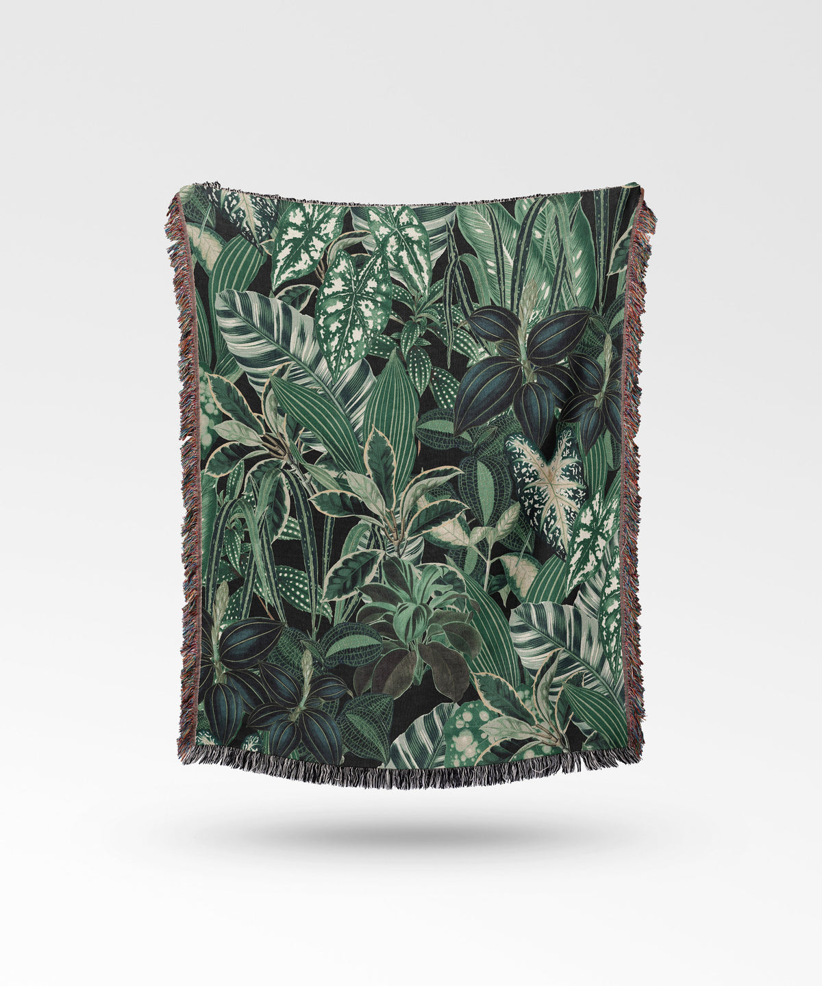 Tropical Houseplant Woven Blanket