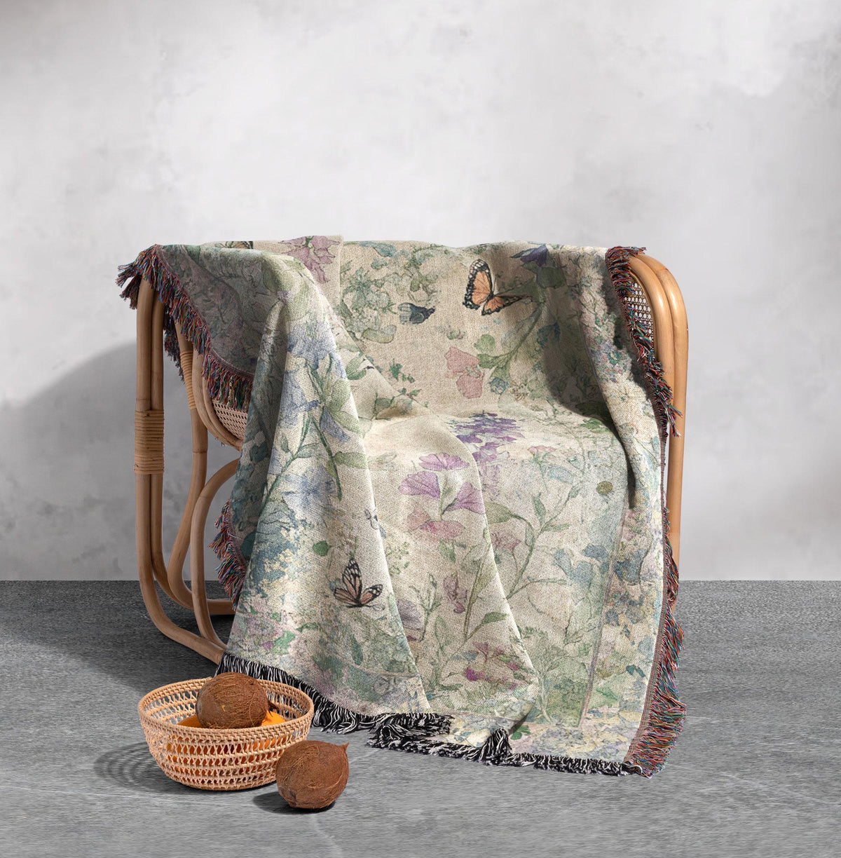 Wildflower Botanical Woven Blanket