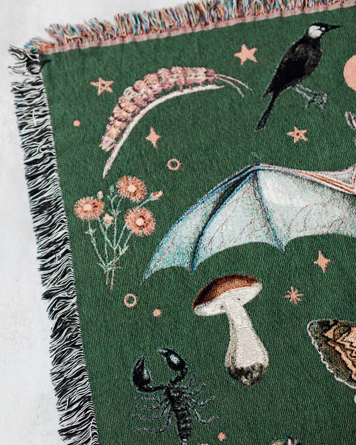 Gothic Nature Woven Blanket