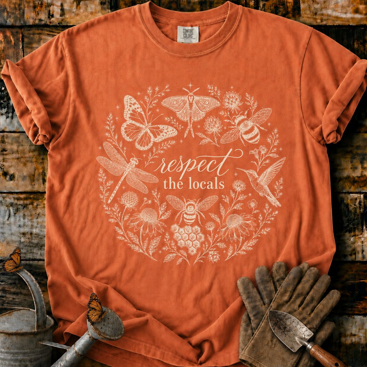 Respect the Locals Botanical Wreath T-Shirt