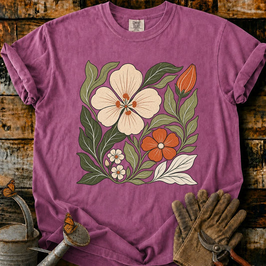 Vintage Botanical Floral Bouquet T-Shirt