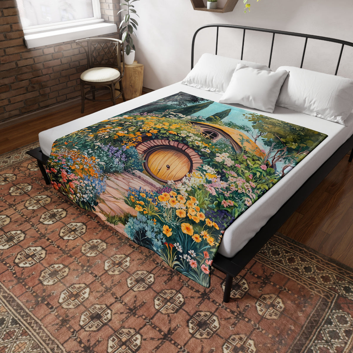 Fairytale Garden Cottage Blanket