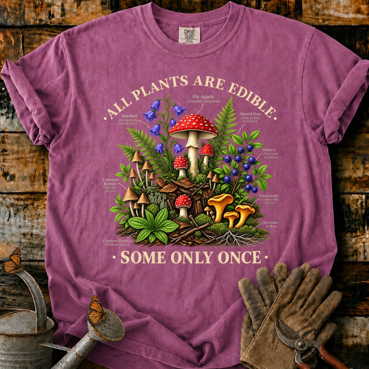 Forest Fungi Field Guide T-Shirt