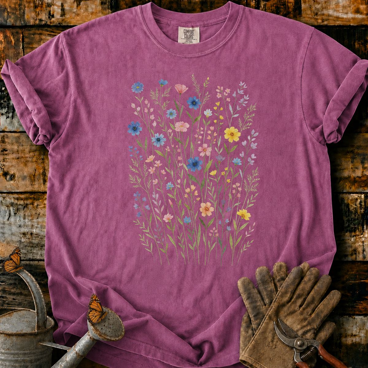 Whimsical Wildflower Meadow T-Shirt