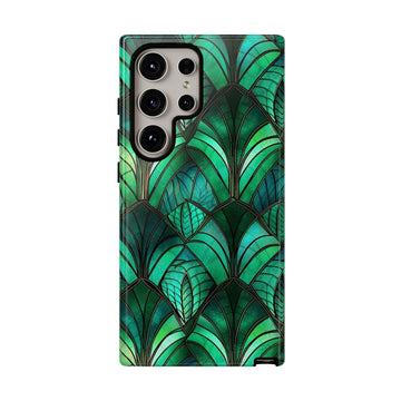 Emerald Green Stained Glass Phone Case
