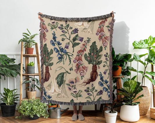 Poison Garden Woven Blanket