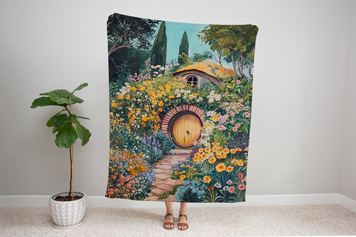 Fairytale Garden Cottage Blanket