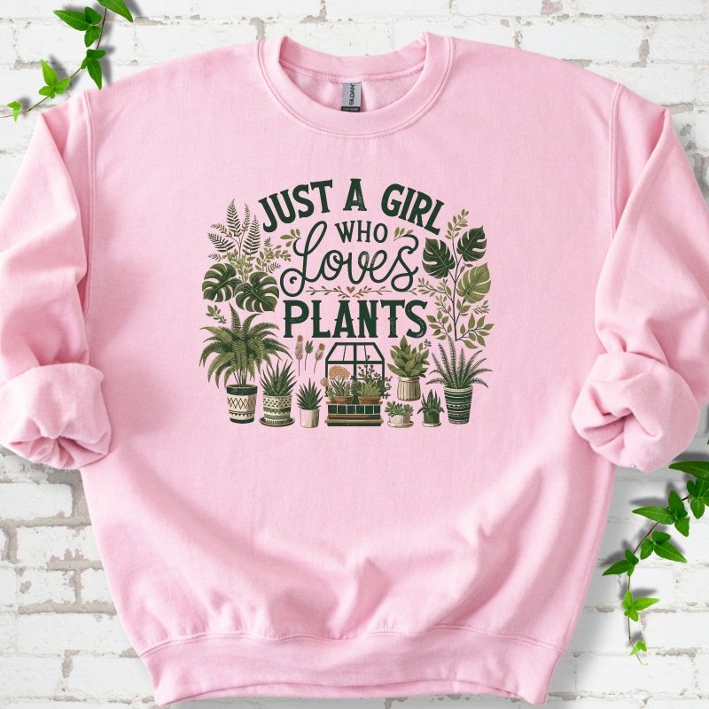 A Girl Who Loves Plants Sweatshirt