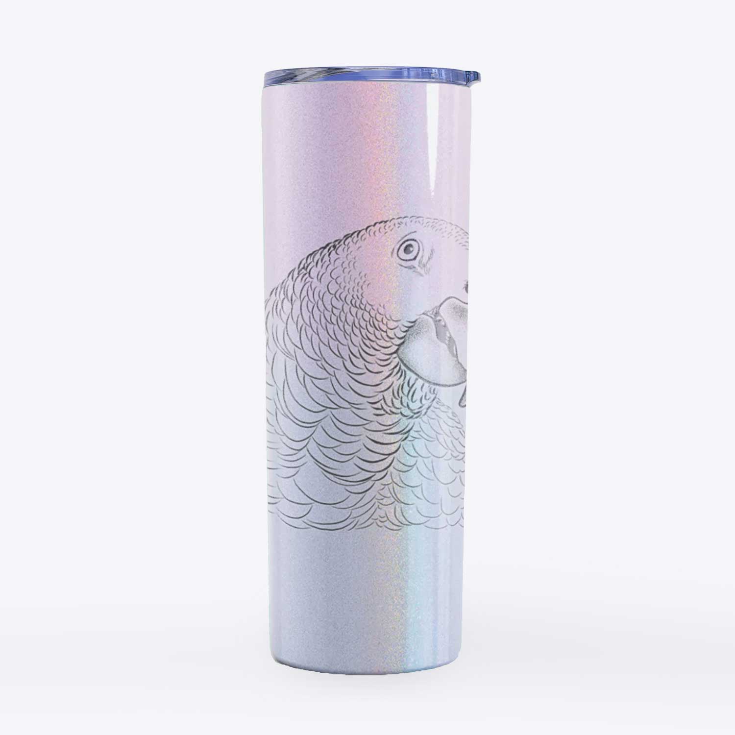 African Grey Parrot - 20oz Skinny Tumbler