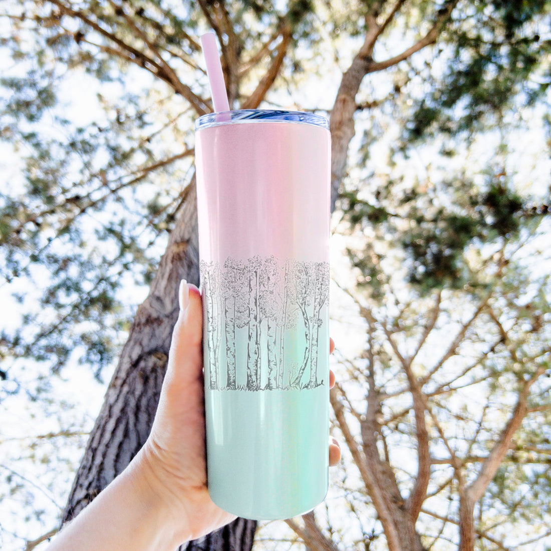Quaking Aspens - Populus tremuloides - 20oz Skinny Tumbler