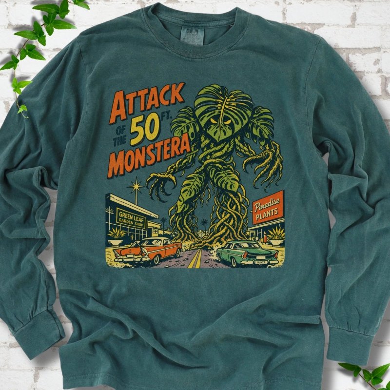 Attack of the 50ft Monstera LS T-Shirt