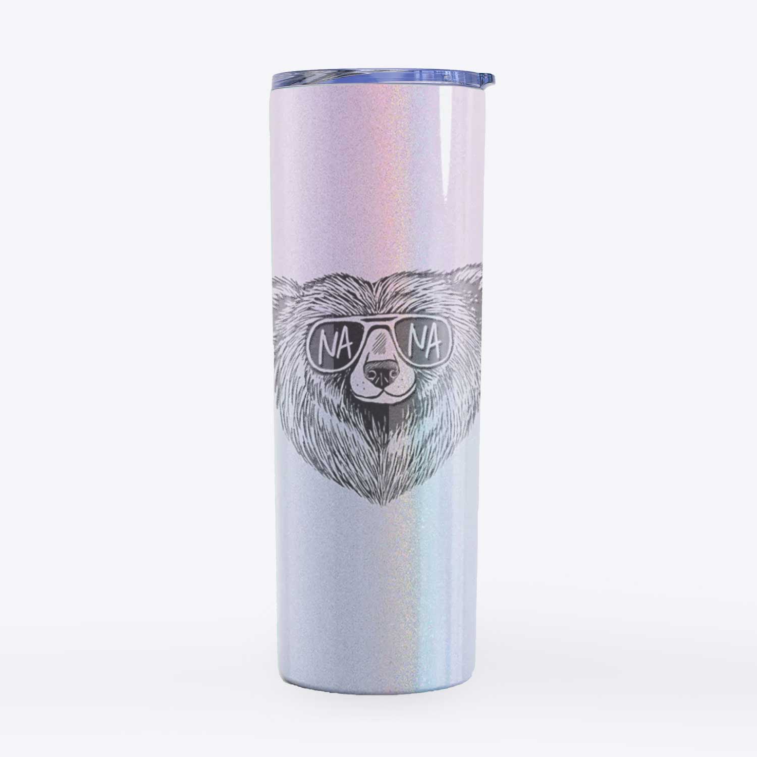Nana Bear - Nana Glasses - 20oz Skinny Tumbler