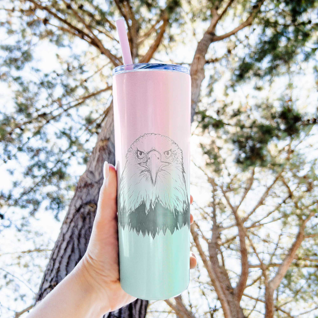 Haliaeetus Leucocephalus - American Bald Eagle - 20oz Skinny Tumbler