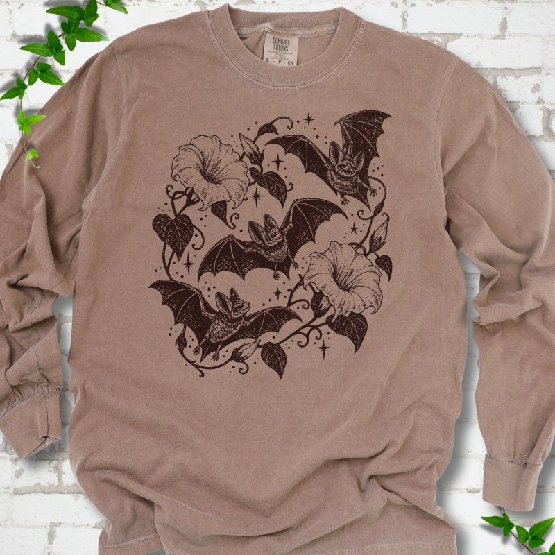 Bats In Bloom LS T-Shirt