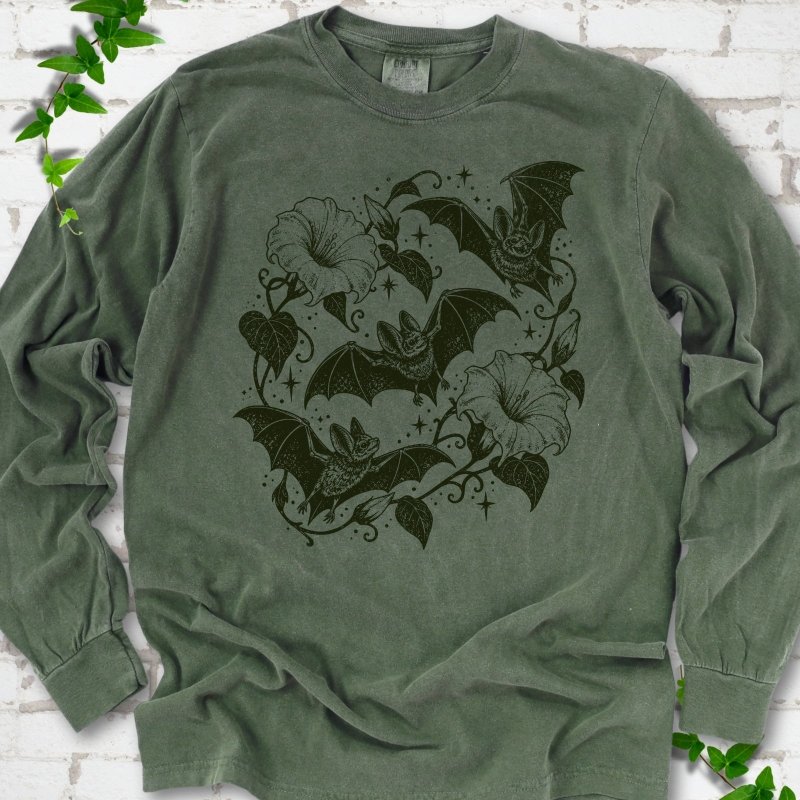 Bats In Bloom LS T-Shirt