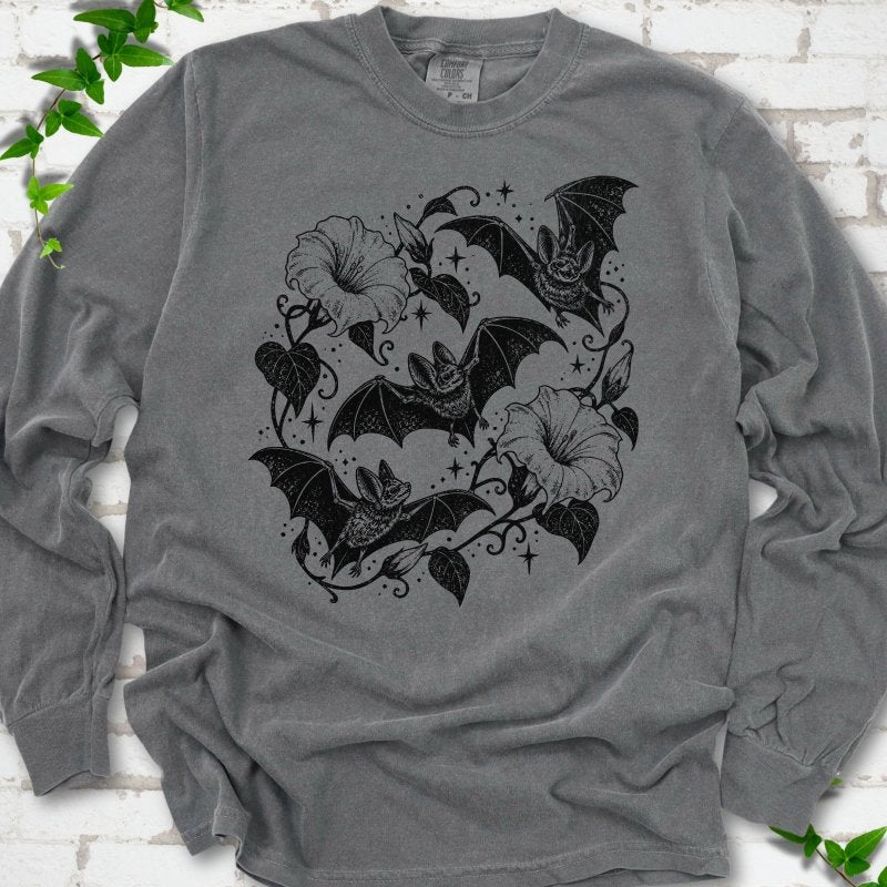 Bats In Bloom LS T-Shirt