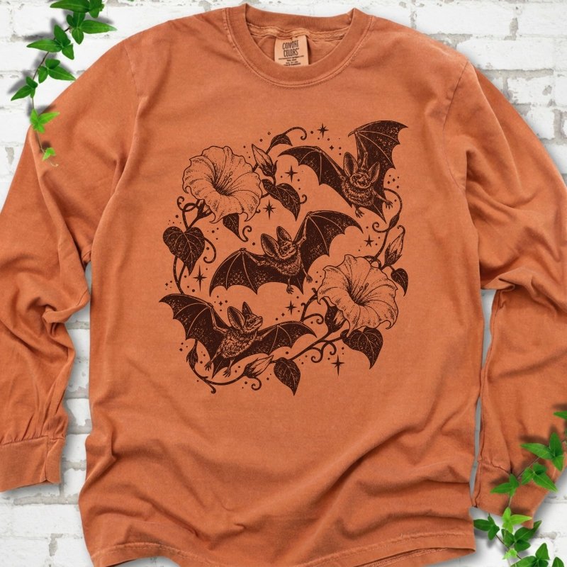 Bats In Bloom LS T-Shirt