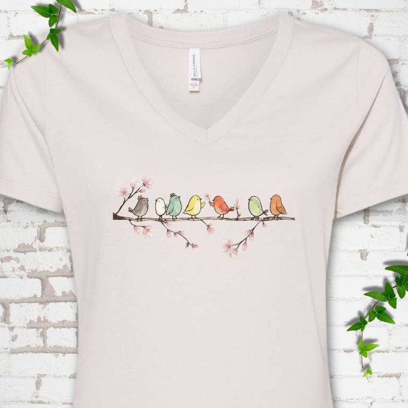 Blossom Buddies V-Neck T-Shirt