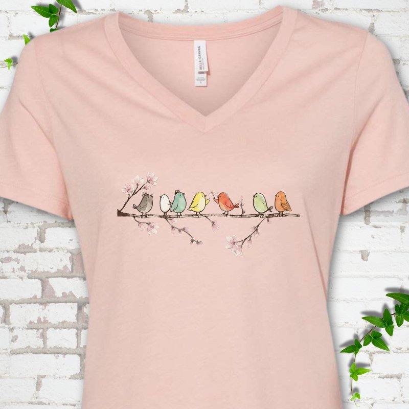 Blossom Buddies V-Neck T-Shirt