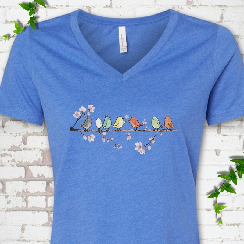 Blossom Buddies V-Neck T-Shirt