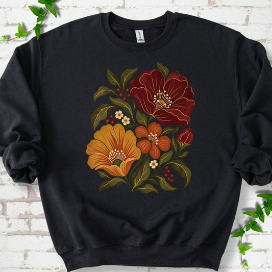 Boho Fall Floral Sweatshirt