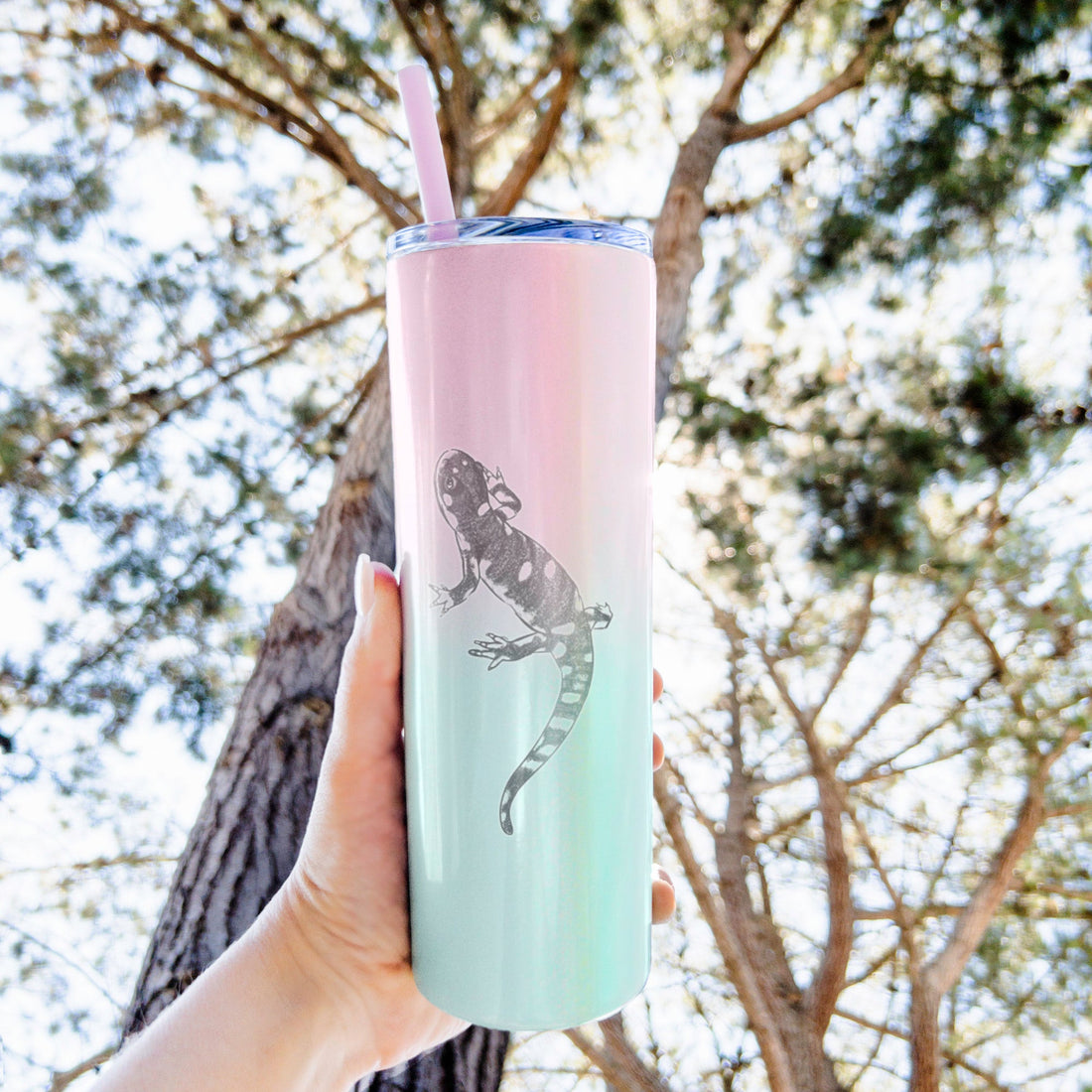 California Tiger Salamander - Ambystoma californiense - 20oz Skinny Tumbler