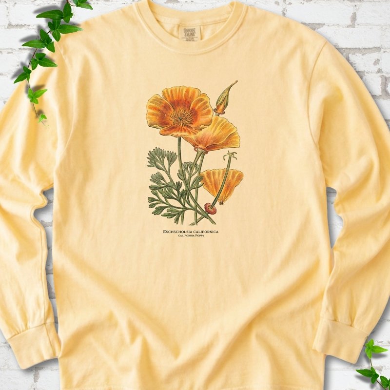 California Poppy LS T-Shirt