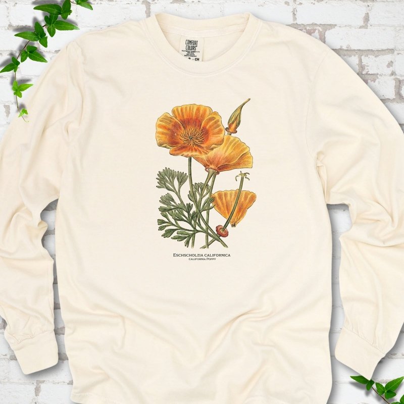 California Poppy LS T-Shirt