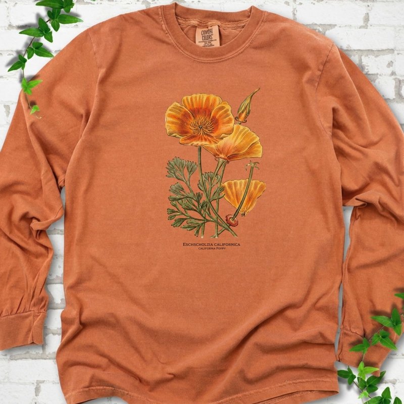California Poppy LS T-Shirt