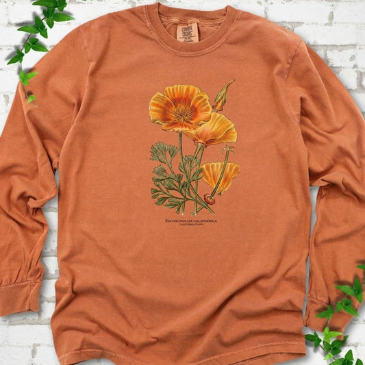 California Poppy LS T-Shirt