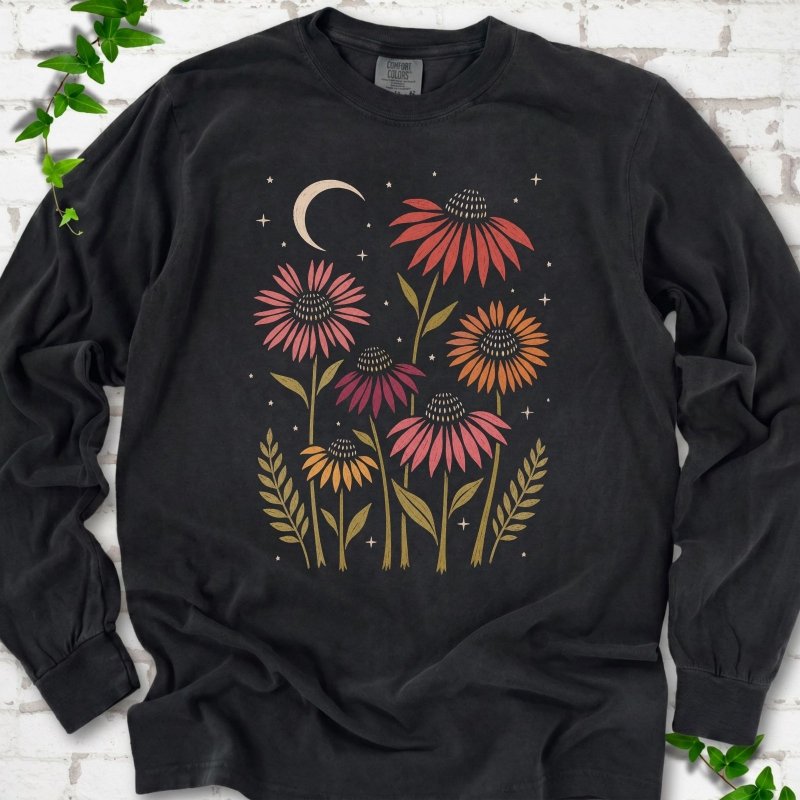 Celestial Coneflowers LS T-Shirt