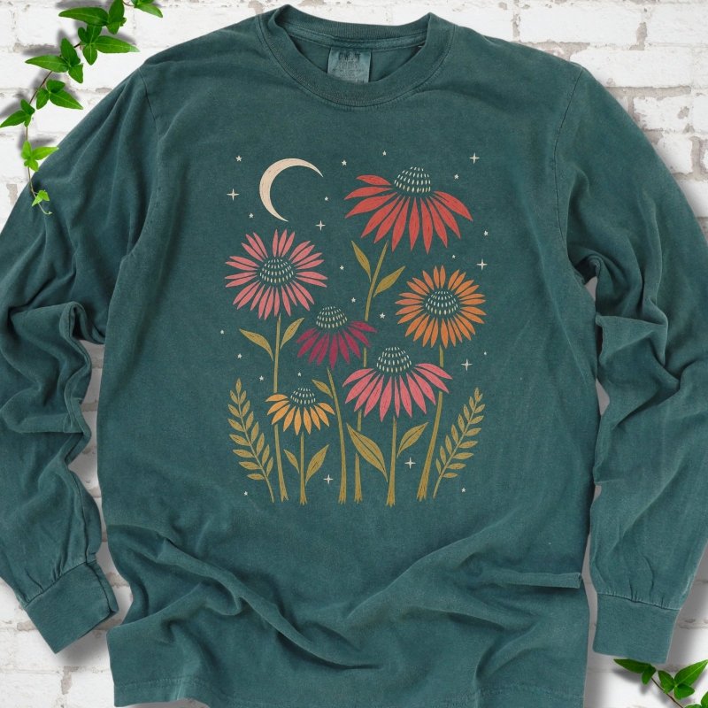 Celestial Coneflowers LS T-Shirt