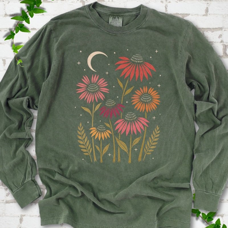 Celestial Coneflowers LS T-Shirt