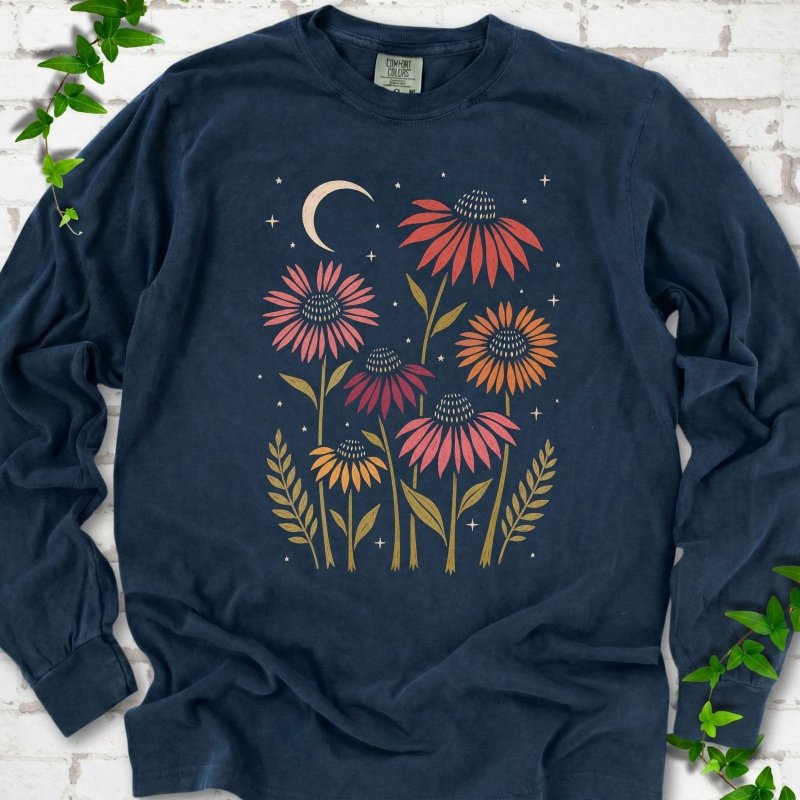 Celestial Coneflowers LS T-Shirt