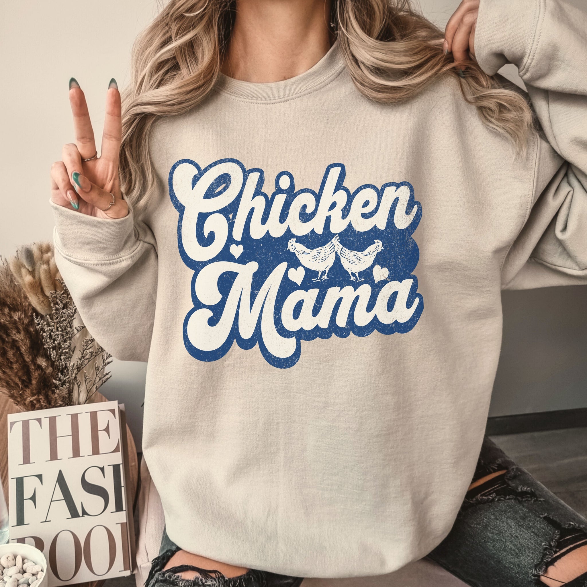 Chicken Mama Crew Sweatshirt