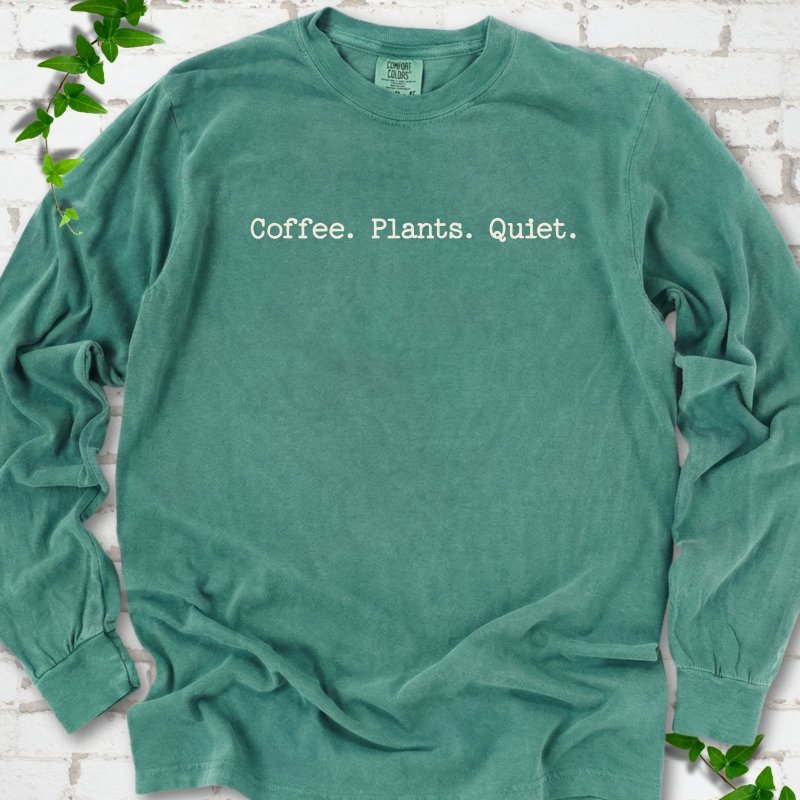 Coffee Plants Quiet LS T-Shirt