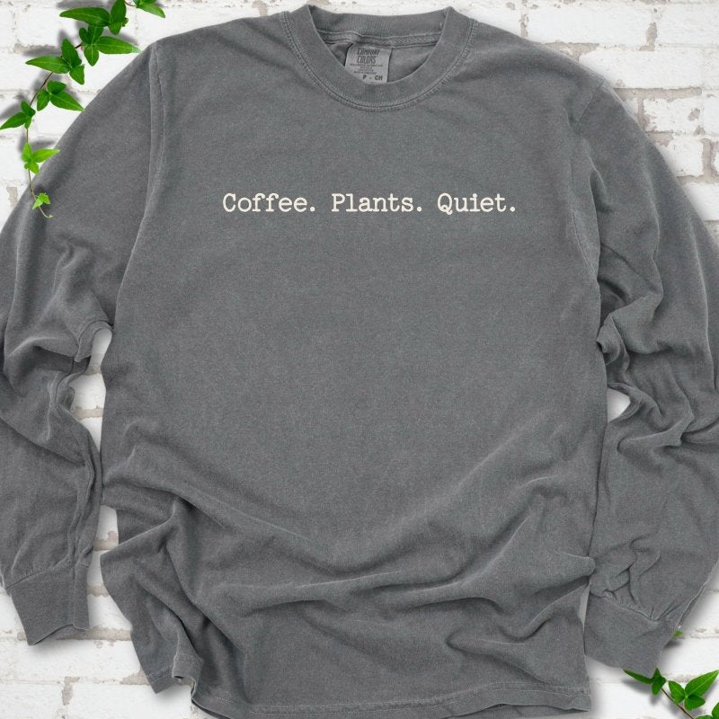 Coffee Plants Quiet LS T-Shirt