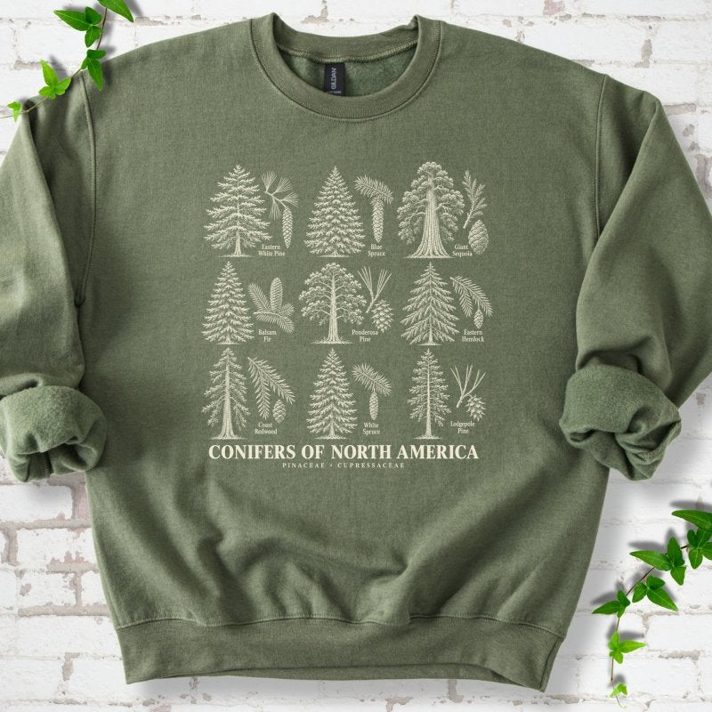Conifers of North America Sweatshirt