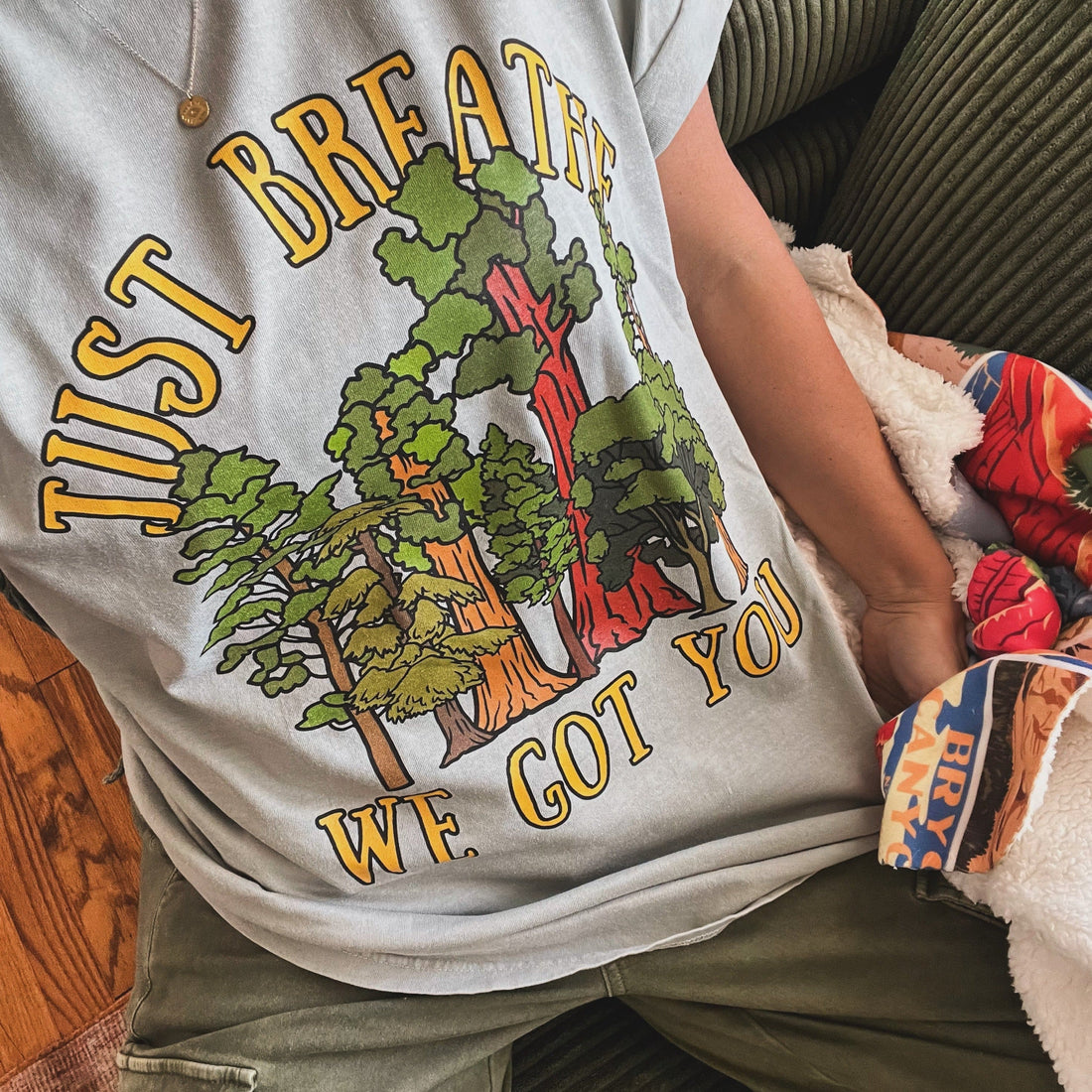 Just Breathe, We Got You Tree T-Shirt 5hteam