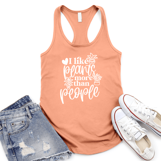 Plants More Than People Women's Racerback Tank Top