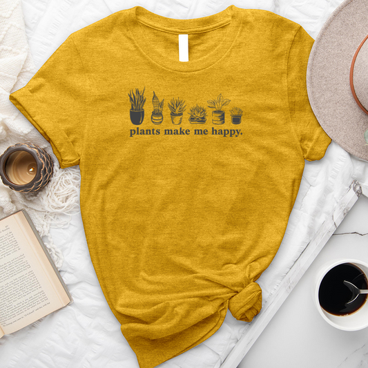 Plants Make Me Happy Unisex Tee