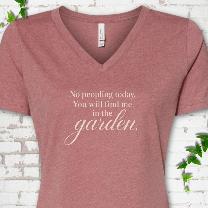 Find Me in The Garden V-Neck T-Shirt